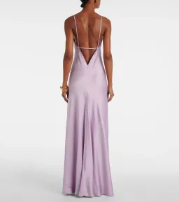 Victoria Beckham Satin Gown Petunia Size 10 for rent on The Volte - image 3