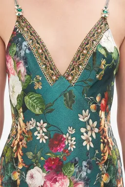 Camilla Verdis World V Neck Bias Slip Floral Size L / AU 14 for rent on The Volte - image 2