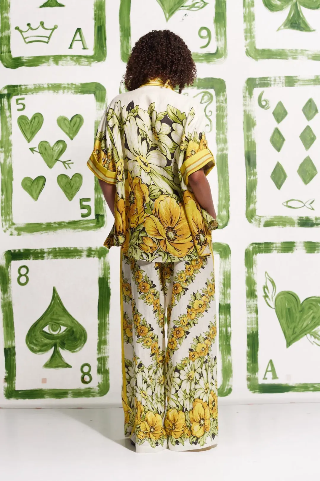 Alemais Gisela Linen Shirt Floral Size 14  for rent on The Volte - main image