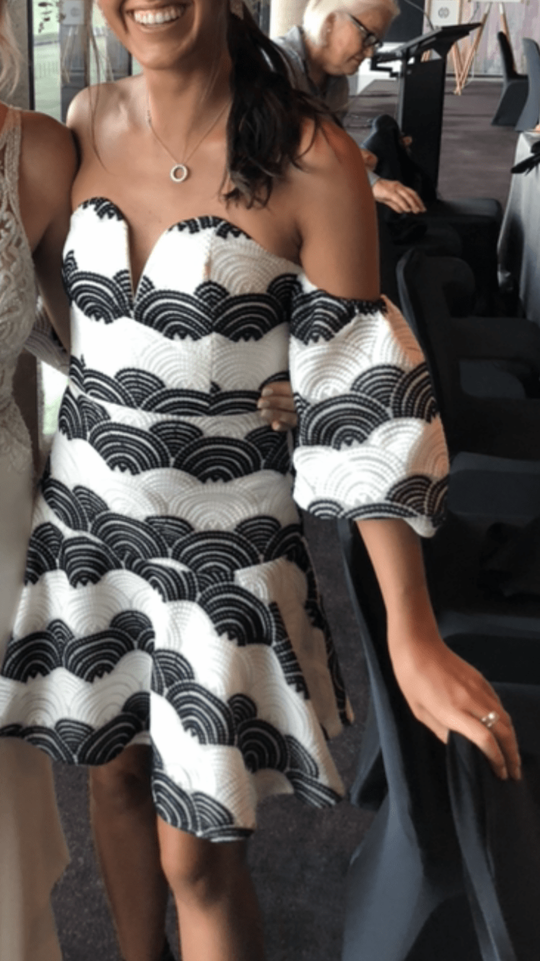 Mossman black and white dress size 6 for rent on The Volte - main image