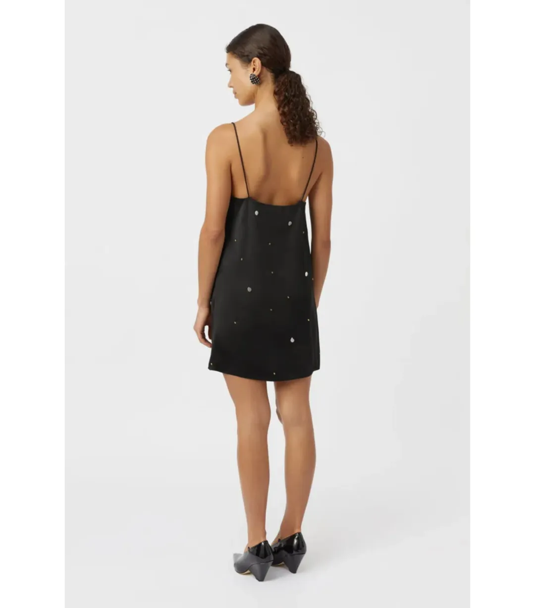 Camilla and Marc Constellation Mini Dress Black Size AU 10 for rent on The Volte - main image