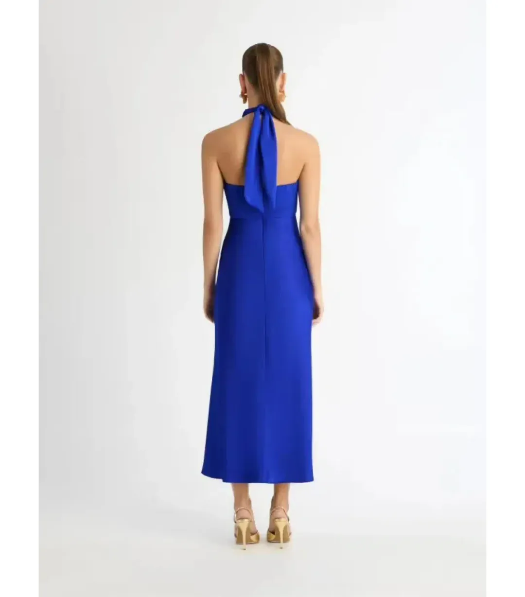 Sheike Jasmine Midi Dress in Calton Blue Size AU 6   for rent on The Volte - main image