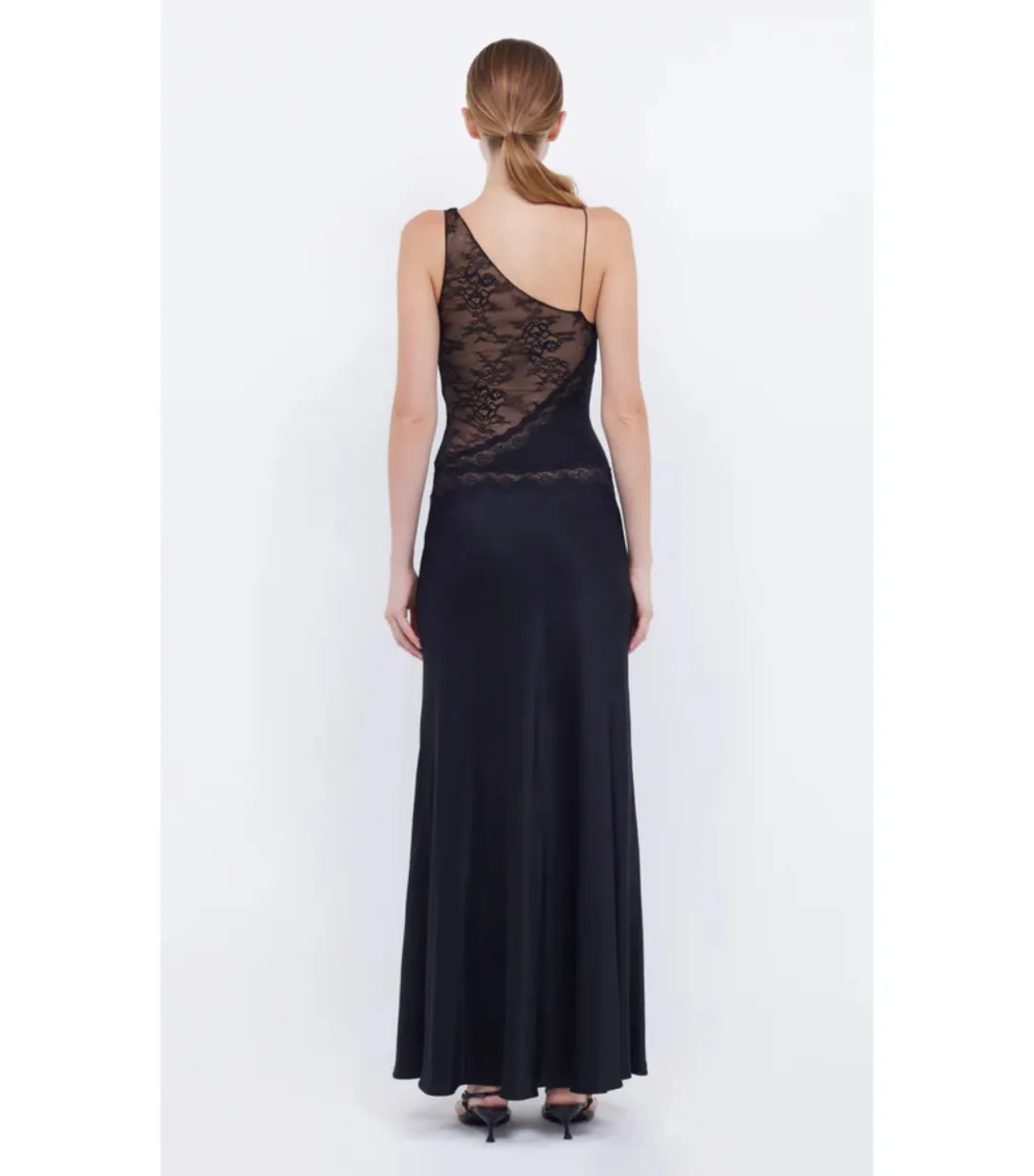 Bec & Bridge Abrielle Lace Maxi Dress Black Size AU 6 for rent on The Volte - main image