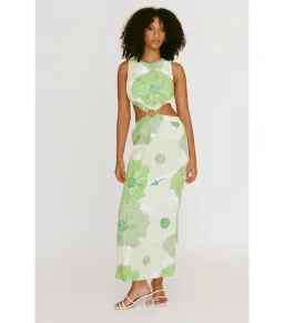 Sabo Skirt Melita Cutout Maxi Dress Green Size AU 8 for rent on The Volte - image 1