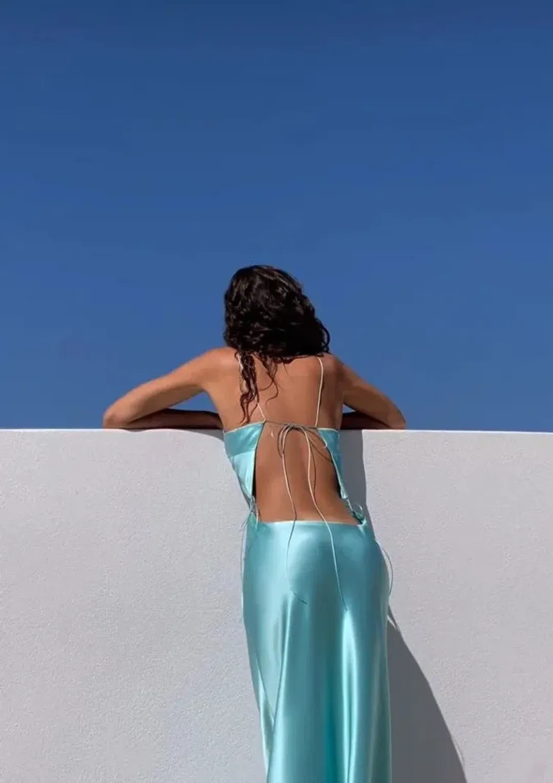 Natalie Rolt Iris Gown in Turquoise Size AU 8 for rent on The Volte - main image