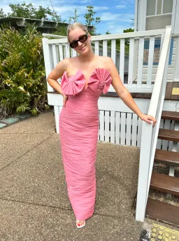 Rachel Gilbert Jensen Gown Pink Size 1 / AU 8  for rent on The Volte - image 3