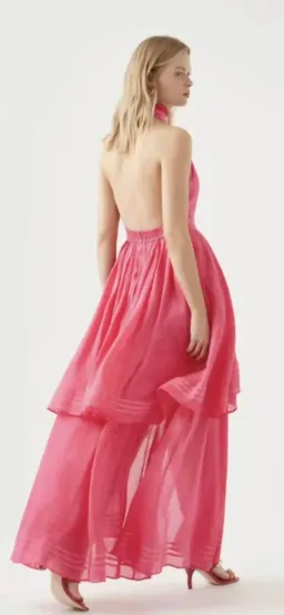 Aje Sienna berry dress size 16 for rent on The Volte - image 2