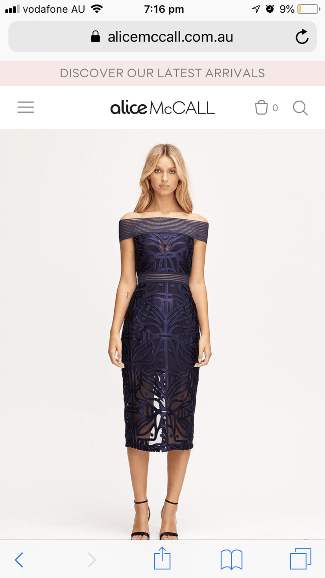 Alice McCall - LUNAR ECLIPSE MIDI DRESS for rent on The Volte - main image