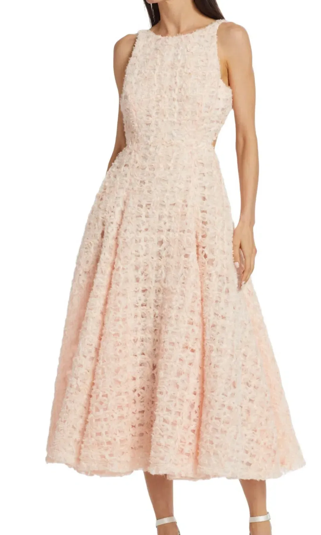 AJE Quintette Midi Dress in Pink Size 10 for rent on The Volte - main image