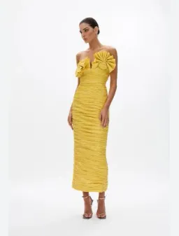 Rachel Gilbert Jensen Dress in Primrose Size 8 for rent on The Volte - image 1