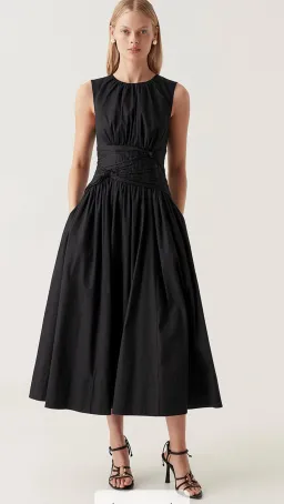 AJE Agatha Knot Waist Midi Dress Size 6 for rent on The Volte - image 1