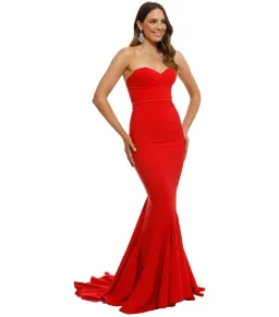 Elle Zeitoune Adrianna Gown Red Size AU 6 for rent on The Volte - image 2