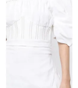 Rachel Gilbert The Capri Linen Dress in White Size AU 6 for rent on The Volte - image 2
