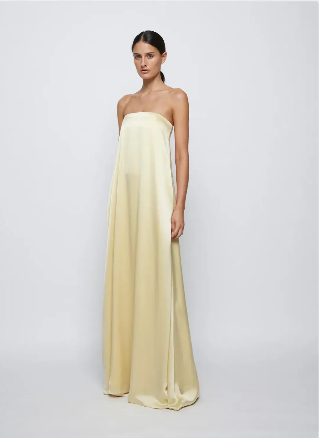 Anna Quan Delfina Dress in Champagne Size AU 8 for rent on The Volte - main image