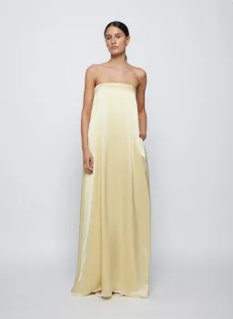Anna Quan Delfina Dress in Champagne Size AU 8 for rent on The Volte - image 1