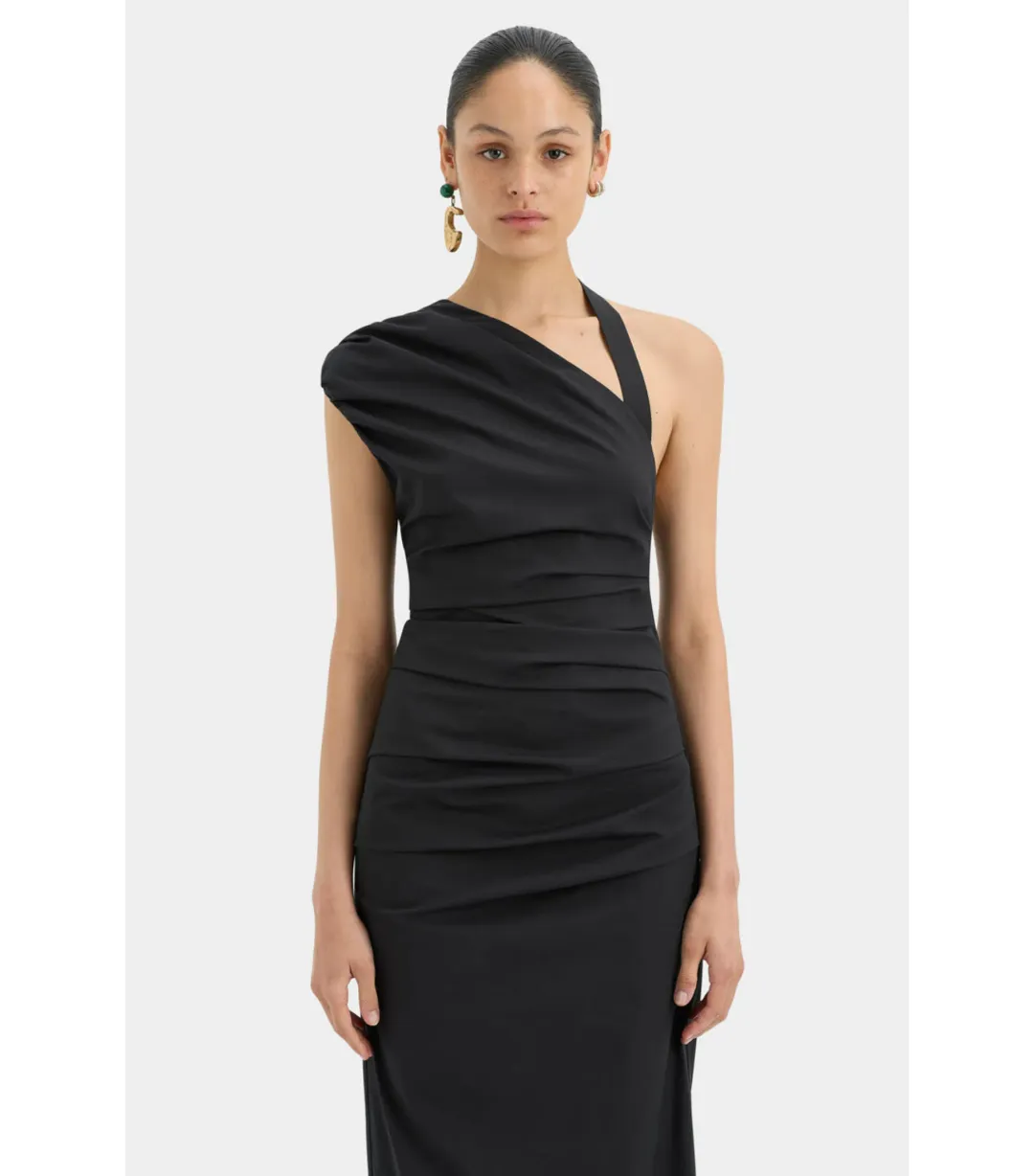 Sir the Label Giacomo Gathered Gown Black Size AU 6 for rent on The Volte - main image