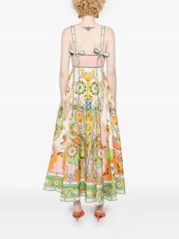 Alemais Pinball Linen Midi Dress Multi Size AU 8  for rent on The Volte - image 3