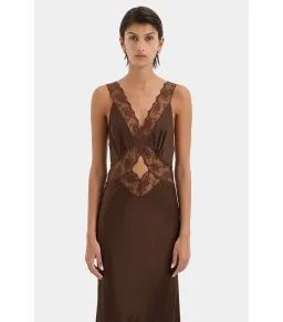 Sir The Label Aries Cut Out Gown in Chocolate Size 1 / AU 8 for rent on The Volte - image 3