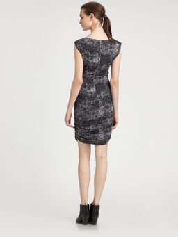 Iro Print Dress Heidi Black Grey Size 10 for rent on The Volte - image 2