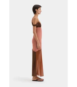 Sir The Label Halcyon Midi Dress in Almond Splice Size 1 / AU 8 for rent on The Volte - image 3