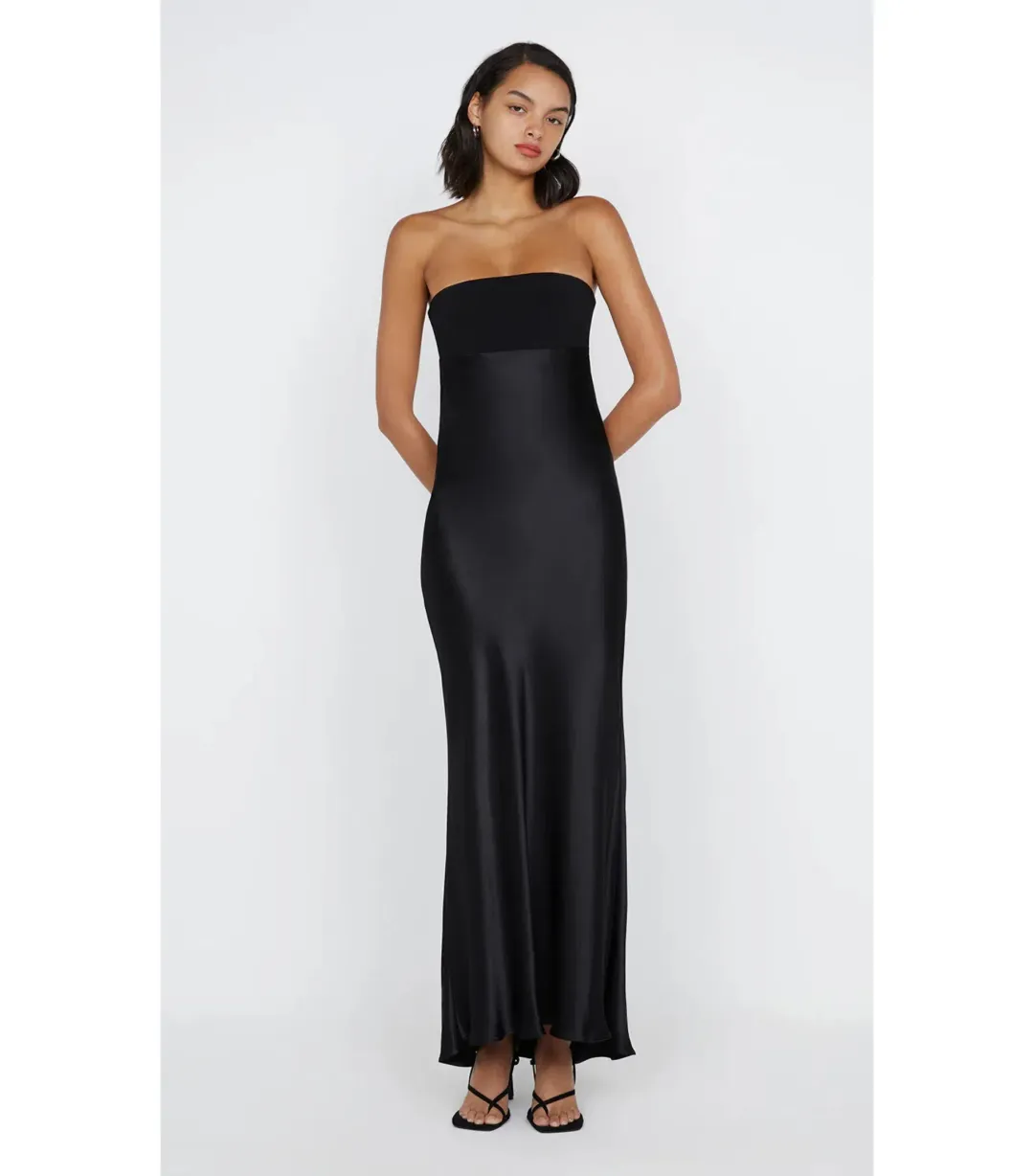 Bec & Bridge Zari Strapless Dress in Black Size AU 10 for rent on The Volte - main image