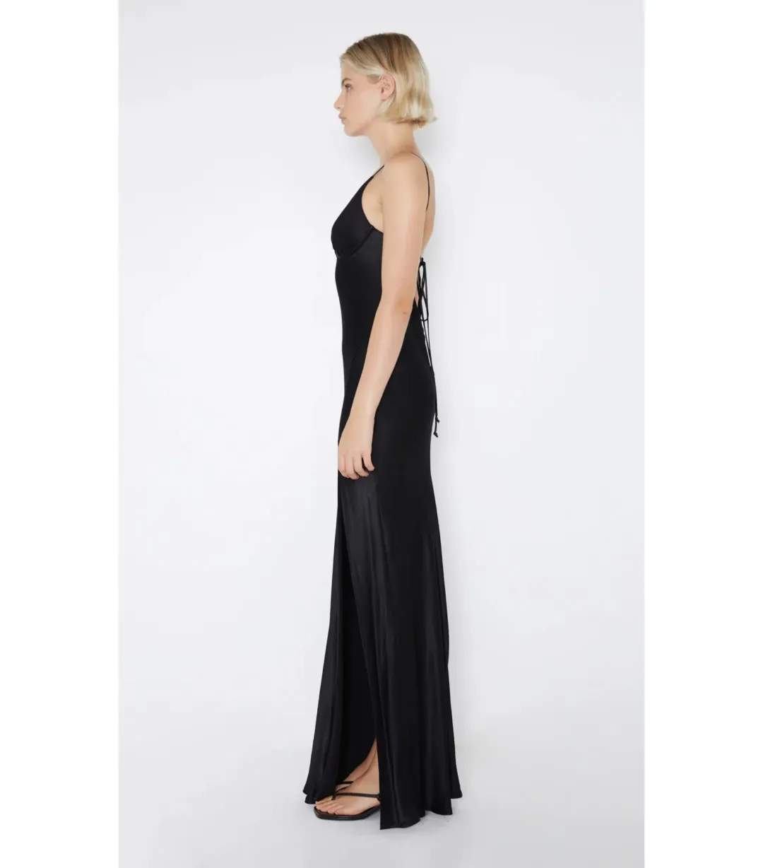 Bec & Bridge Ren Split Maxi Dress Black Size AU 8 for rent on The Volte - main image