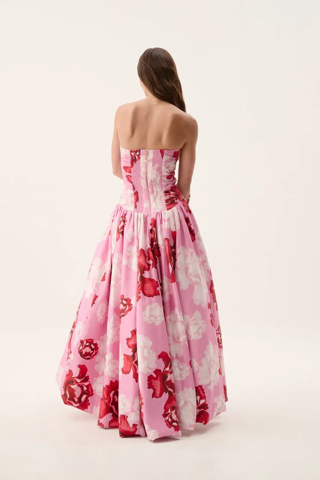 Aje Behold Maxi Dress Pink Boldly Blooming Size AU 12 for rent on The Volte - main image