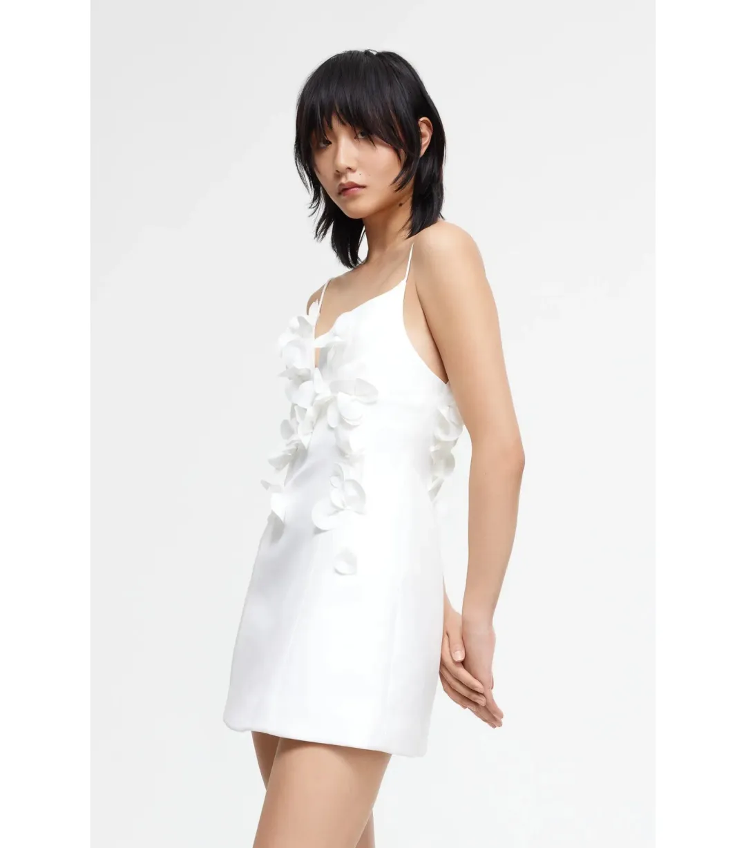 Acler Isla White Mini Dress White Size AU 10 for rent on The Volte - main image
