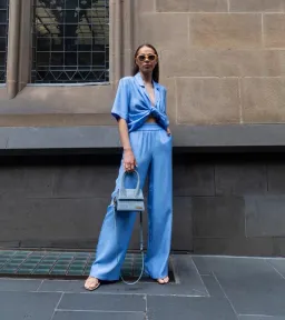 Viktoria and Woods Pilot Pants in Provence Blue Size 00 (AU 4) for rent on The Volte - image 1