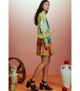 Alemais Monti Mini Dress Multi Size AU 10 for rent on The Volte - image 3