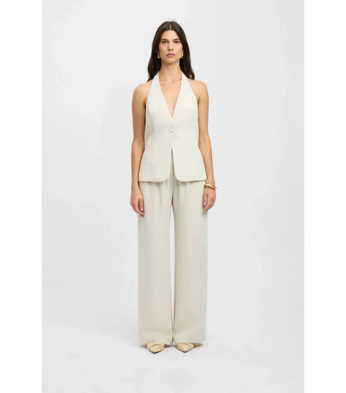 Kookai Maria Vest Top Quick Sand Size 38 / AU 10 for rent on The Volte - main image