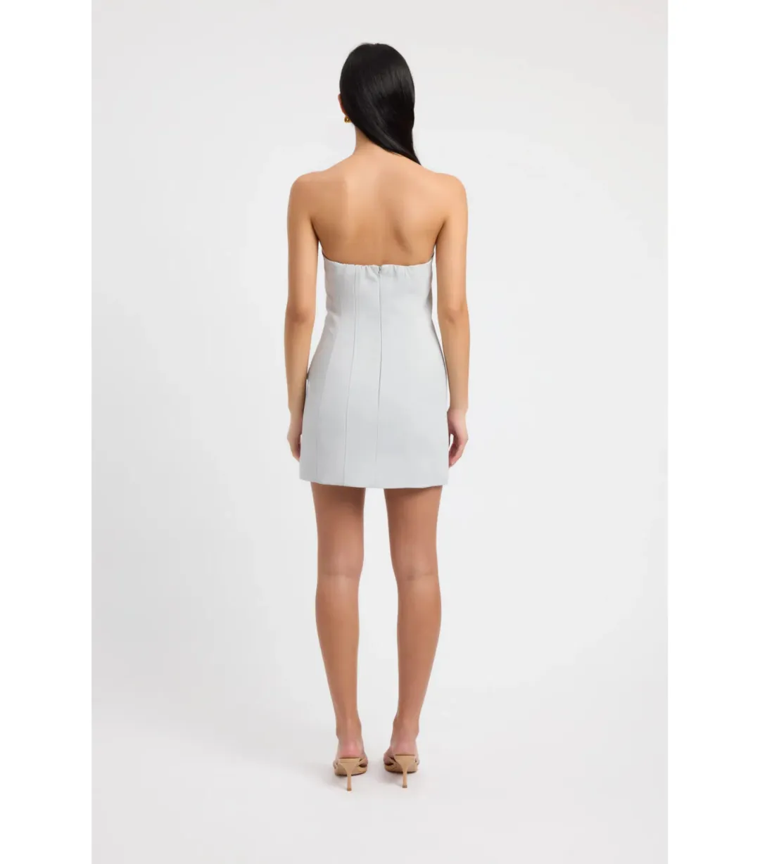 Kookai Ariel Pocket Mini Dress in Soft Grey Size 38 / AU 10 for rent on The Volte - main image