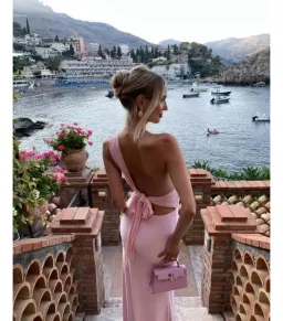 Natalie Rolt Fabienne Gown Blossom Pink Size 1 / AU 8-10 for rent on The Volte - image 4