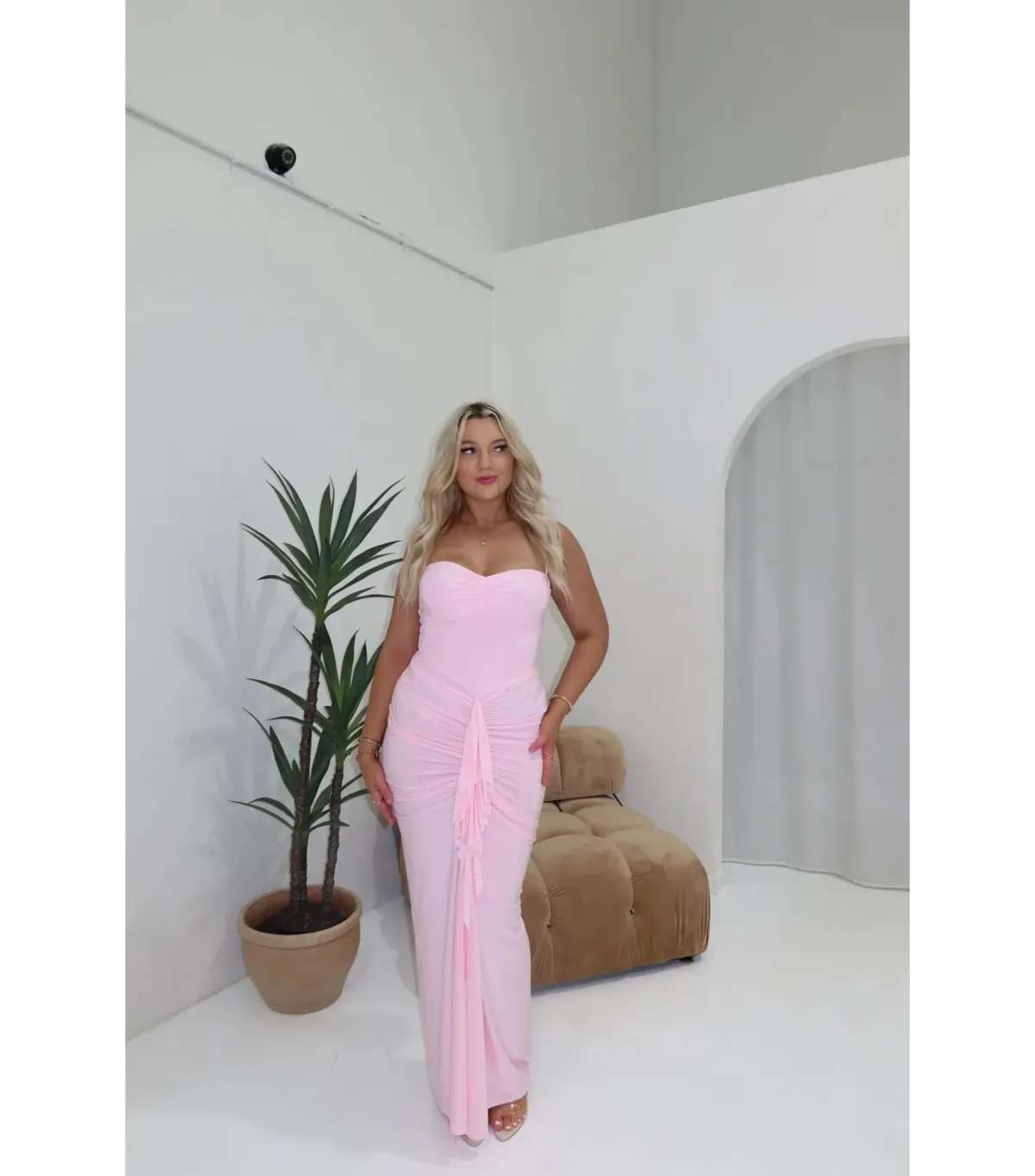 Natalie Rolt Shontae Gown Blossom Pink Size 1 / AU 8 for rent on The Volte - main image