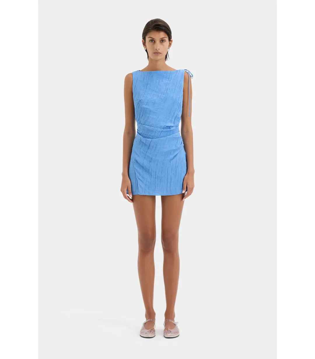 Sir the Label Ligera Mini Dress Cornflower Blue Size AU 8 for rent on The Volte - main image