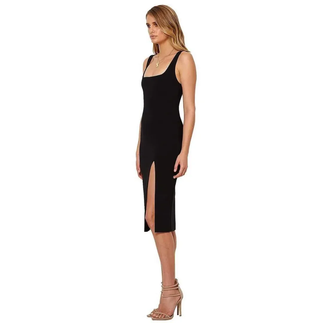 Bec & Bridge C’est Cool Midi Dress Black Size AU 10 for rent on The Volte - main image