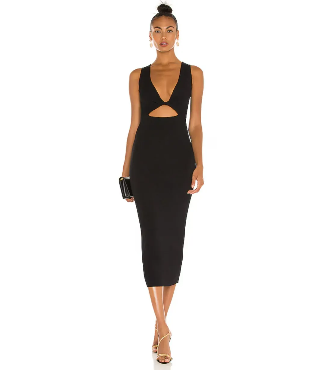 Bec & Bridge Sorbet Summer Midi Dress in Black Size AU 8 for rent on The Volte - main image