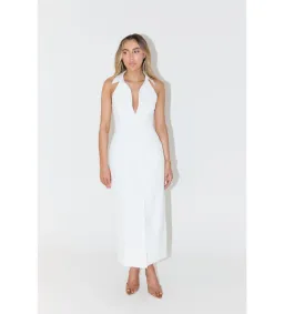 Odd Muse The Ultimate Muse Collar Maxi Dress White Size AU 12 for rent on The Volte - image 1