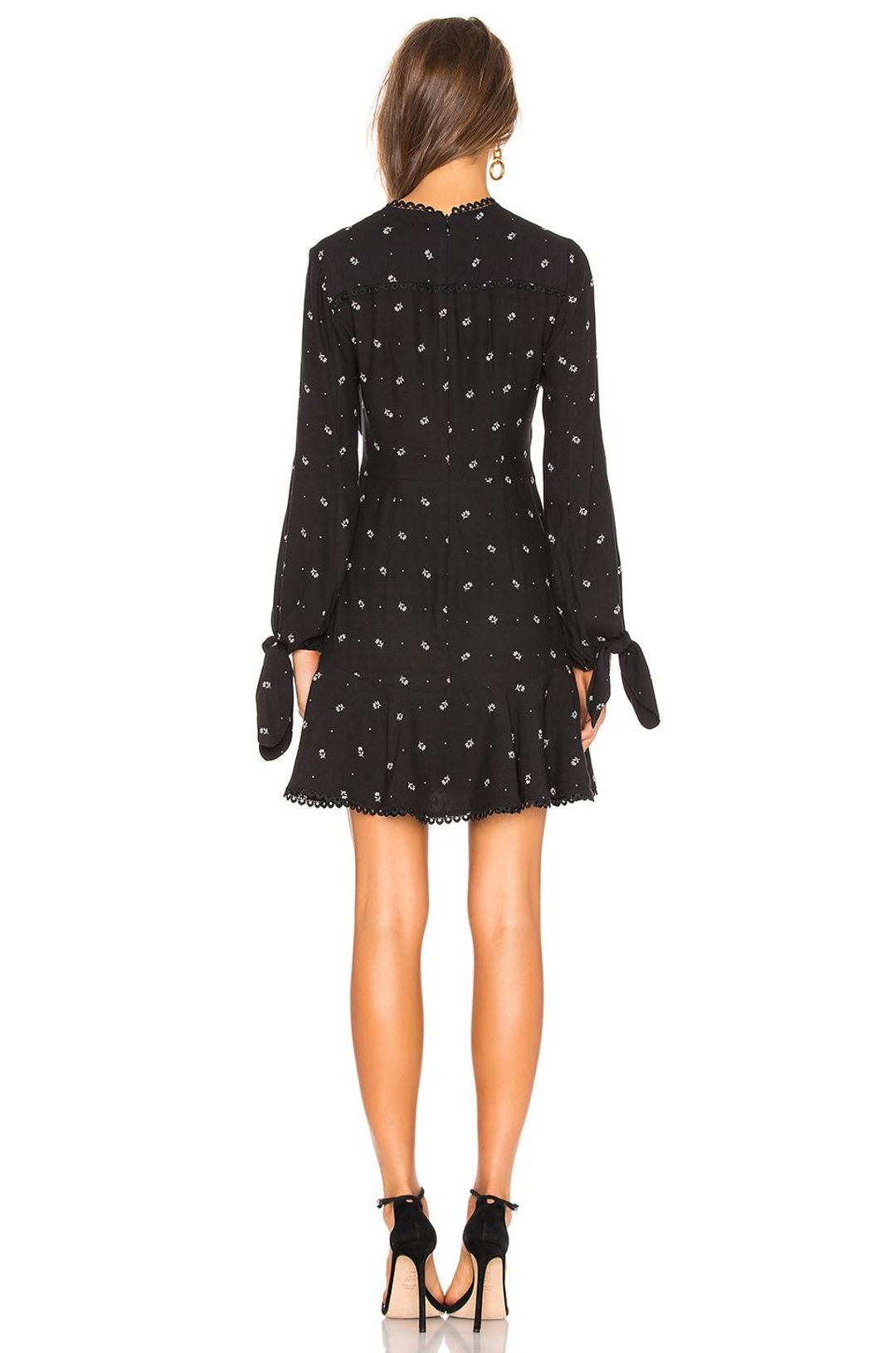 Lover the Label Foulard Mini Dress Black Size 12 for rent on The Volte - main image