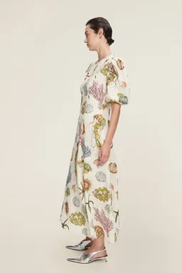 Alemais Sea Midi Dress Cream Size 16  for rent on The Volte - image 2