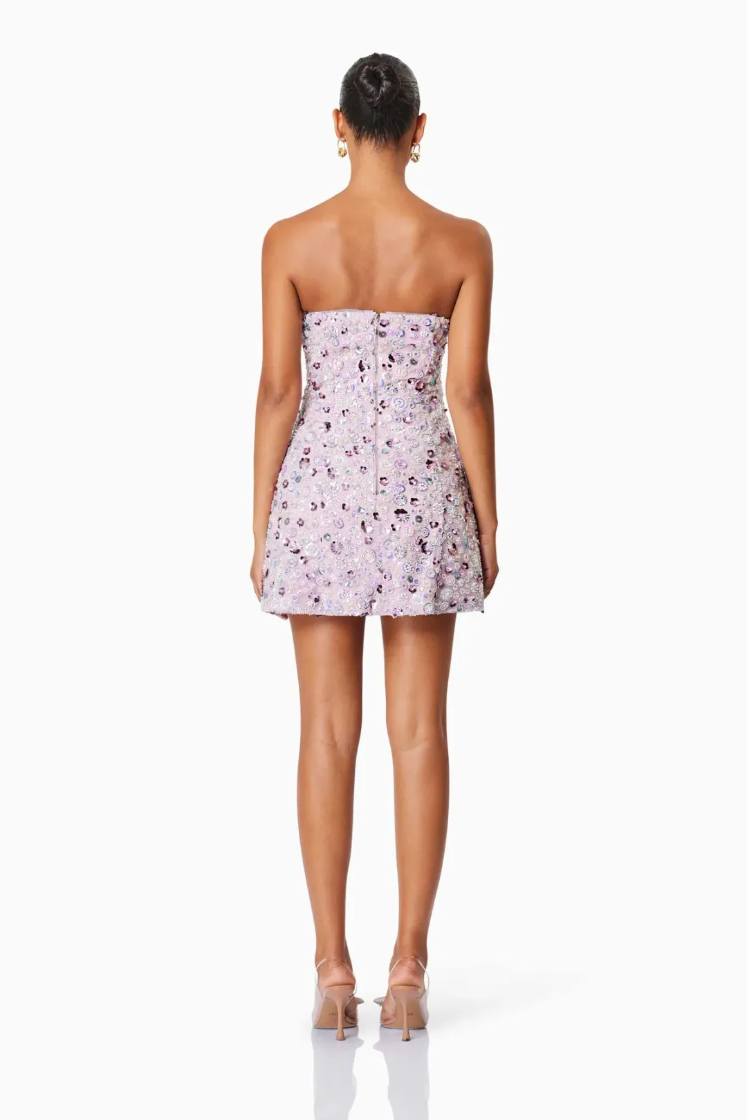 Elliatt Aurora Strapless Party Mini Dress In Purple Size 12 for rent on The Volte - main image