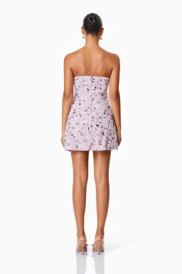 Elliatt Aurora Strapless Party Mini Dress In Purple Size 12 for rent on The Volte - image 3