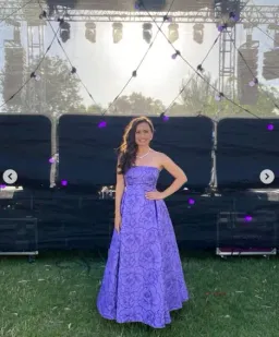 Leo Lin Nora Bustier Maxi Dress in Lavender Size AU 16 for rent on The Volte - image 2