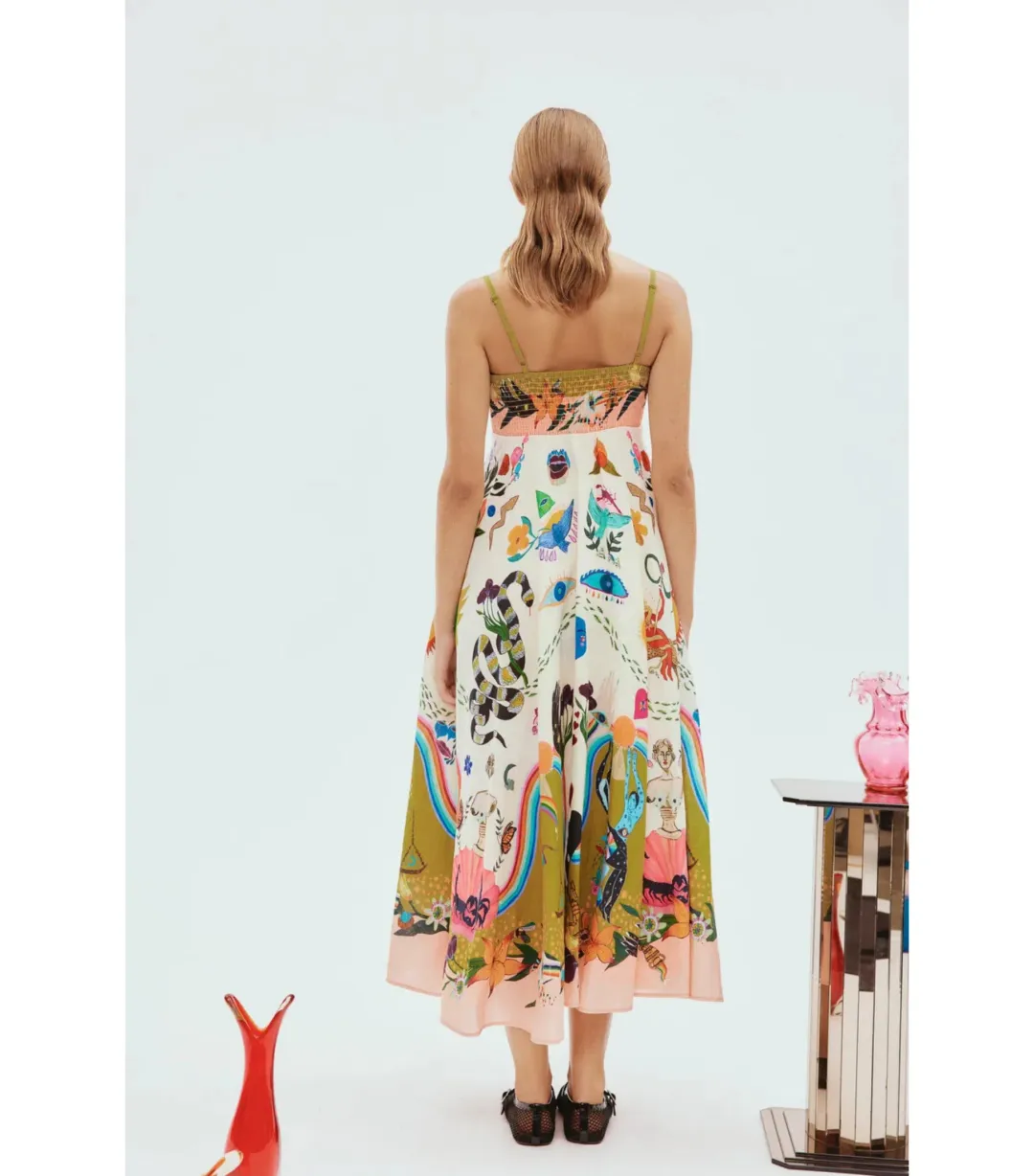 Alemais Evergreen Sundress Multi Size AU 10  for rent on The Volte - main image