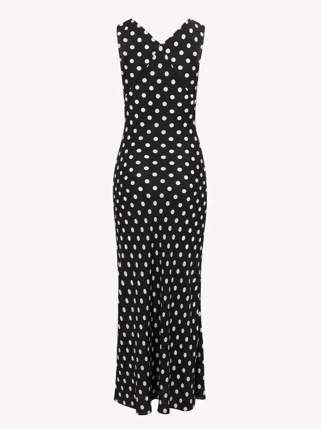 Realisation Par The Delphine Silk Maxi Dress in Midnight Spot Size M / AU 10 for rent on The Volte - main image