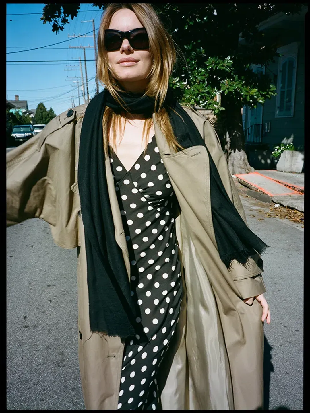 Realisation Par The Delphine Silk Maxi Dress in Midnight Spot Size M / AU 10 for rent on The Volte - main image