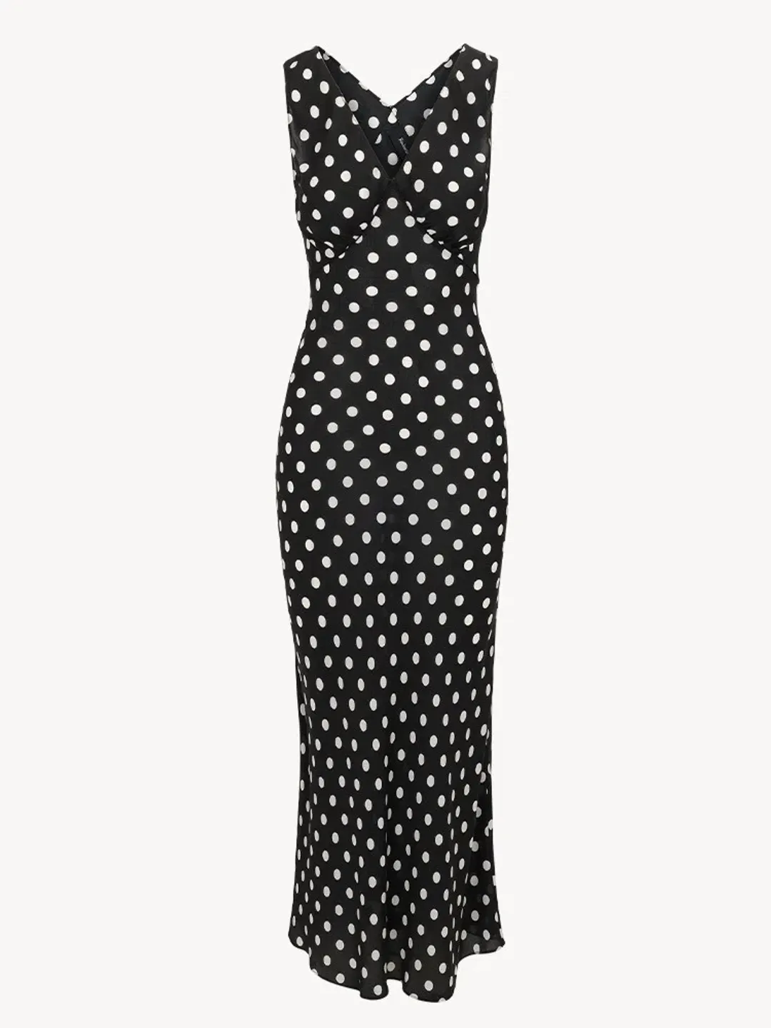 Realisation Par The Delphine Silk Maxi Dress in Midnight Spot Size M / AU 10 for rent on The Volte - main image