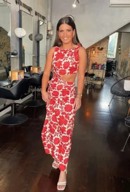 Sir the Label Cinta Knot Dress in Valentina Floral Size 1 / AU 8  for rent on The Volte - image 4