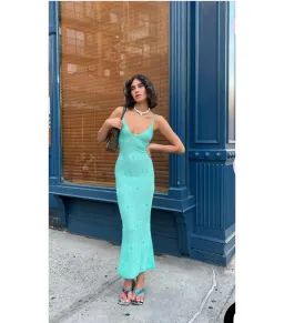 Asta Resort Delilah Dress in Aquamarine Size AU 8 for rent on The Volte - image 4