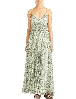 Lee Mathews Nina Silk Crinkle Cami Dress Floral Size 10 for rent on The Volte - image 4